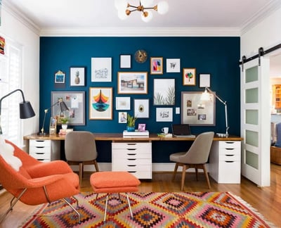 Eclectic Home Office Design - Decorilla